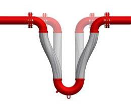 сильфонный п-образный компенсатор