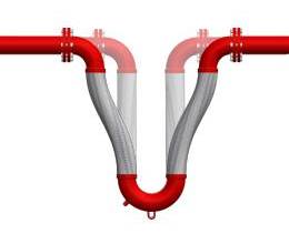 п-образная гибкая сеймовставка сильфонный п-образный компенсатор