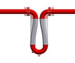 п-образная гибкая сеймовставка сильфонный п-образный компенсатор