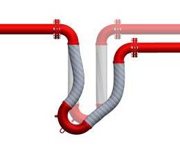 п-образная гибкая сеймовставка сильфонный п-образный компенсатор