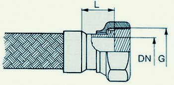 металлический шланг МШГП чертеж металлический шланг МШГП схема
